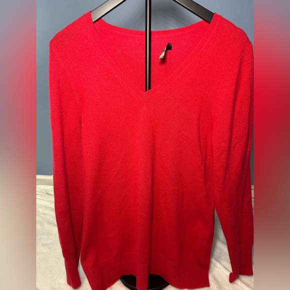 Alex Marie Sweaters - Alex Marie Red V-Neck Sweater